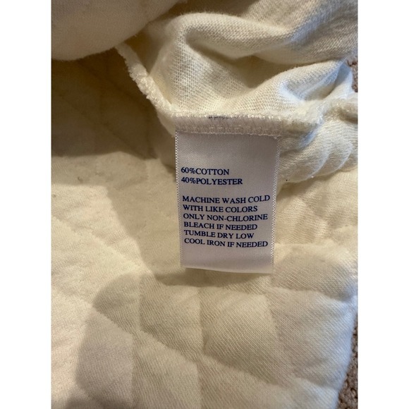 Women's Southern Tide Quilted Pullover Top Button Up Cream size XS - Picture 8 of 10